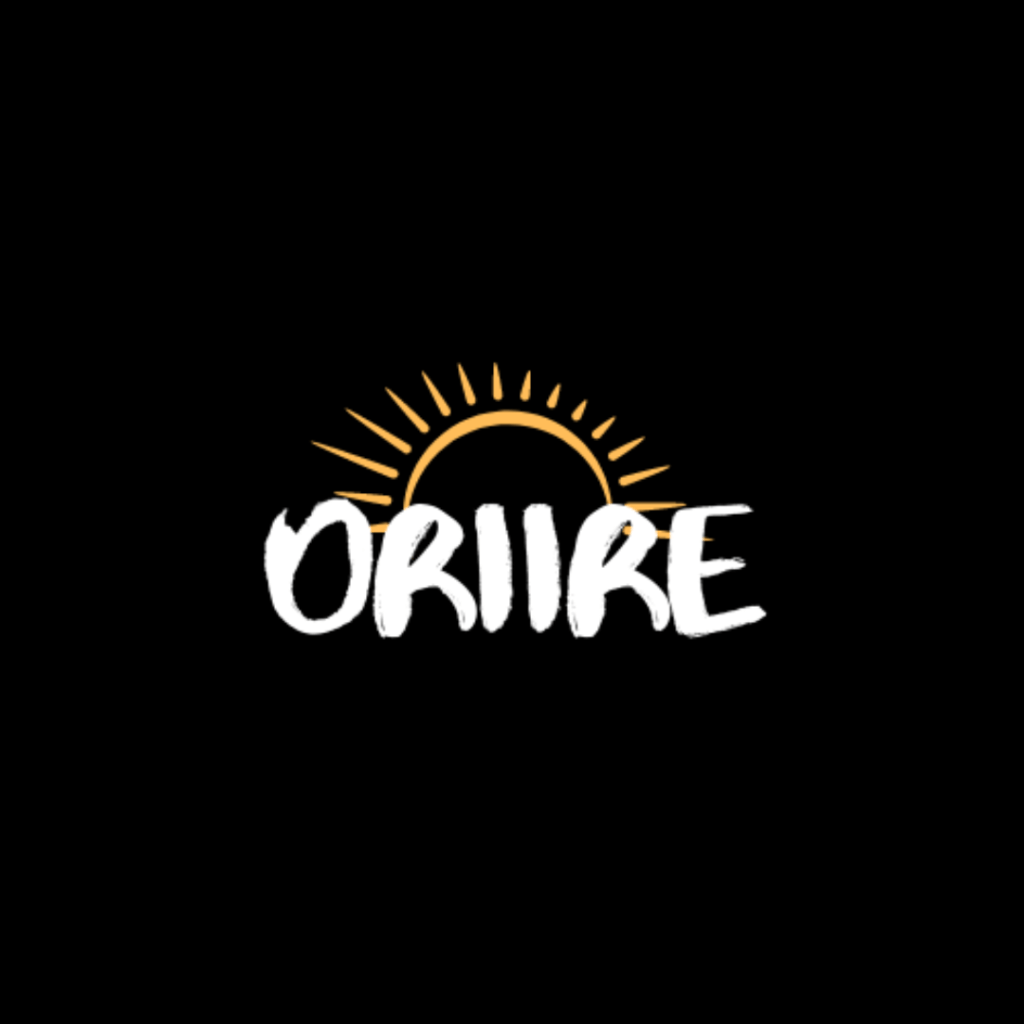 Oriire logo on black background